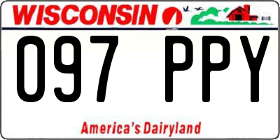 WI license plate 097PPY