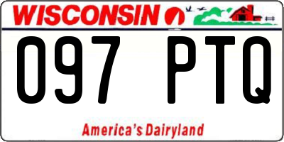 WI license plate 097PTQ
