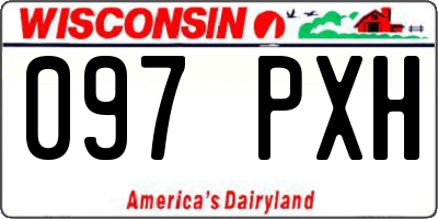 WI license plate 097PXH