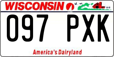 WI license plate 097PXK