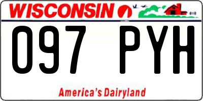 WI license plate 097PYH