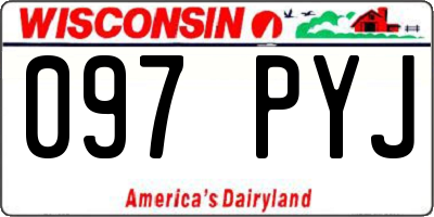 WI license plate 097PYJ