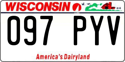 WI license plate 097PYV