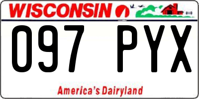 WI license plate 097PYX