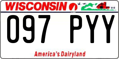 WI license plate 097PYY
