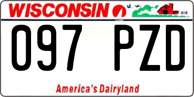 WI license plate 097PZD