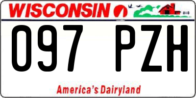 WI license plate 097PZH