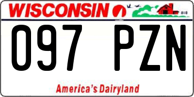 WI license plate 097PZN