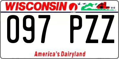 WI license plate 097PZZ