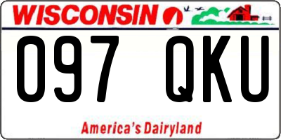 WI license plate 097QKU
