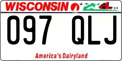 WI license plate 097QLJ