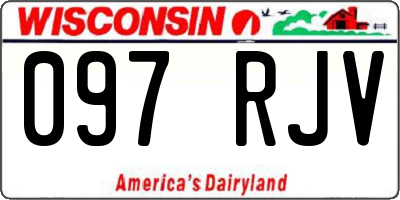 WI license plate 097RJV