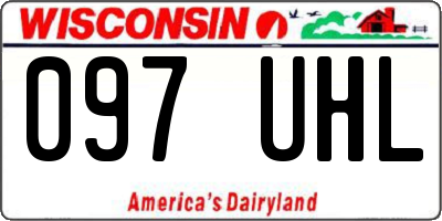 WI license plate 097UHL