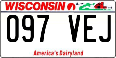 WI license plate 097VEJ