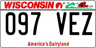 WI license plate 097VEZ
