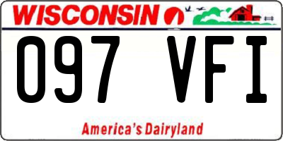 WI license plate 097VFI