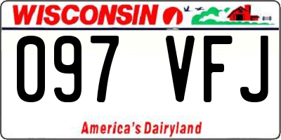 WI license plate 097VFJ