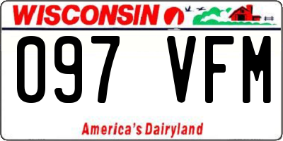 WI license plate 097VFM