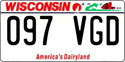 WI license plate 097VGD