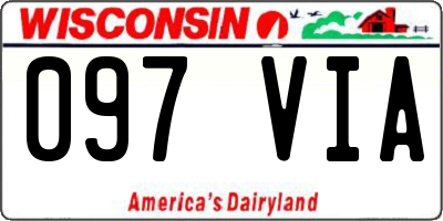 WI license plate 097VIA