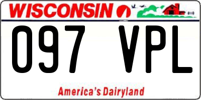 WI license plate 097VPL