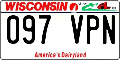 WI license plate 097VPN