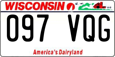 WI license plate 097VQG