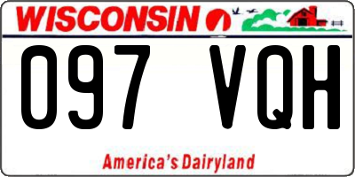 WI license plate 097VQH