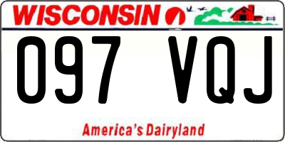 WI license plate 097VQJ