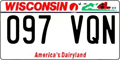WI license plate 097VQN