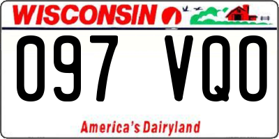 WI license plate 097VQO
