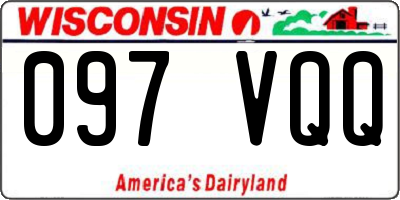 WI license plate 097VQQ