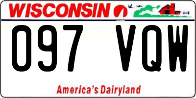 WI license plate 097VQW