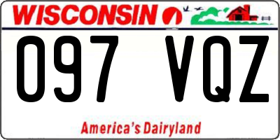 WI license plate 097VQZ