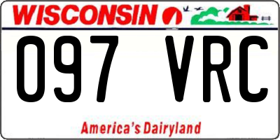 WI license plate 097VRC