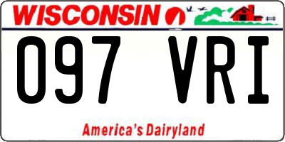 WI license plate 097VRI