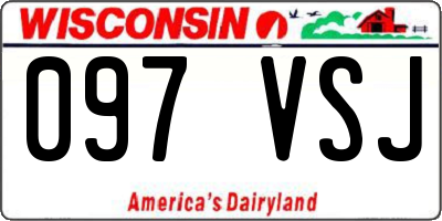 WI license plate 097VSJ