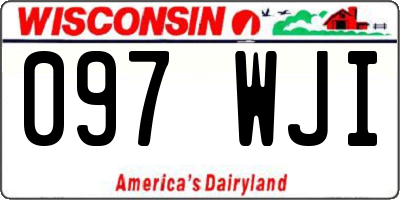 WI license plate 097WJI