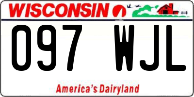 WI license plate 097WJL