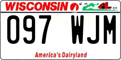 WI license plate 097WJM