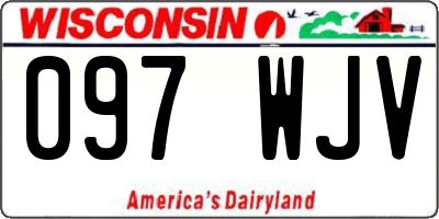 WI license plate 097WJV