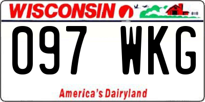 WI license plate 097WKG
