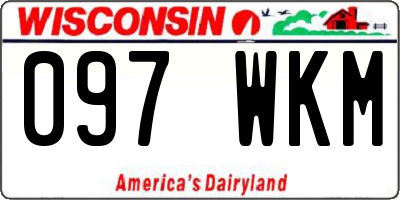 WI license plate 097WKM