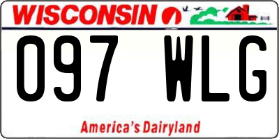 WI license plate 097WLG