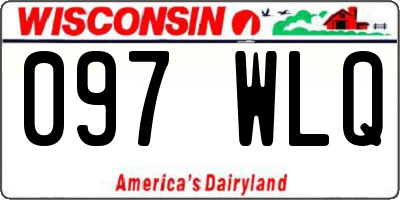 WI license plate 097WLQ