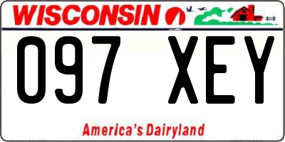 WI license plate 097XEY