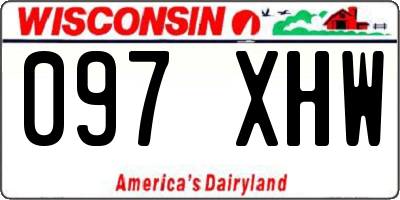 WI license plate 097XHW