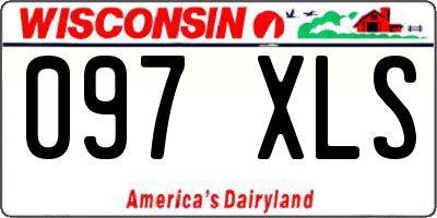 WI license plate 097XLS