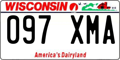 WI license plate 097XMA