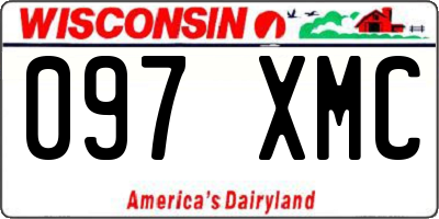 WI license plate 097XMC